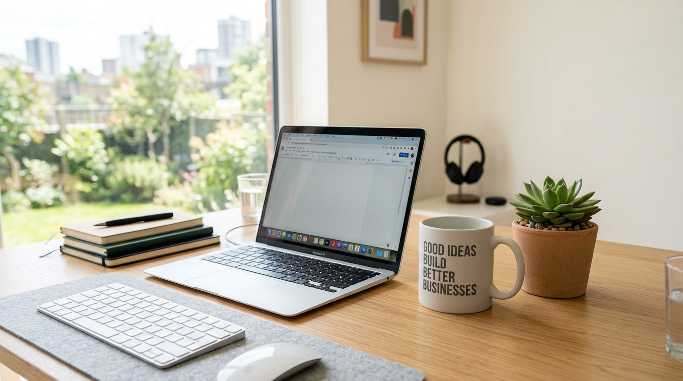 Creative studio workspace where FeXsics develops high performance websites