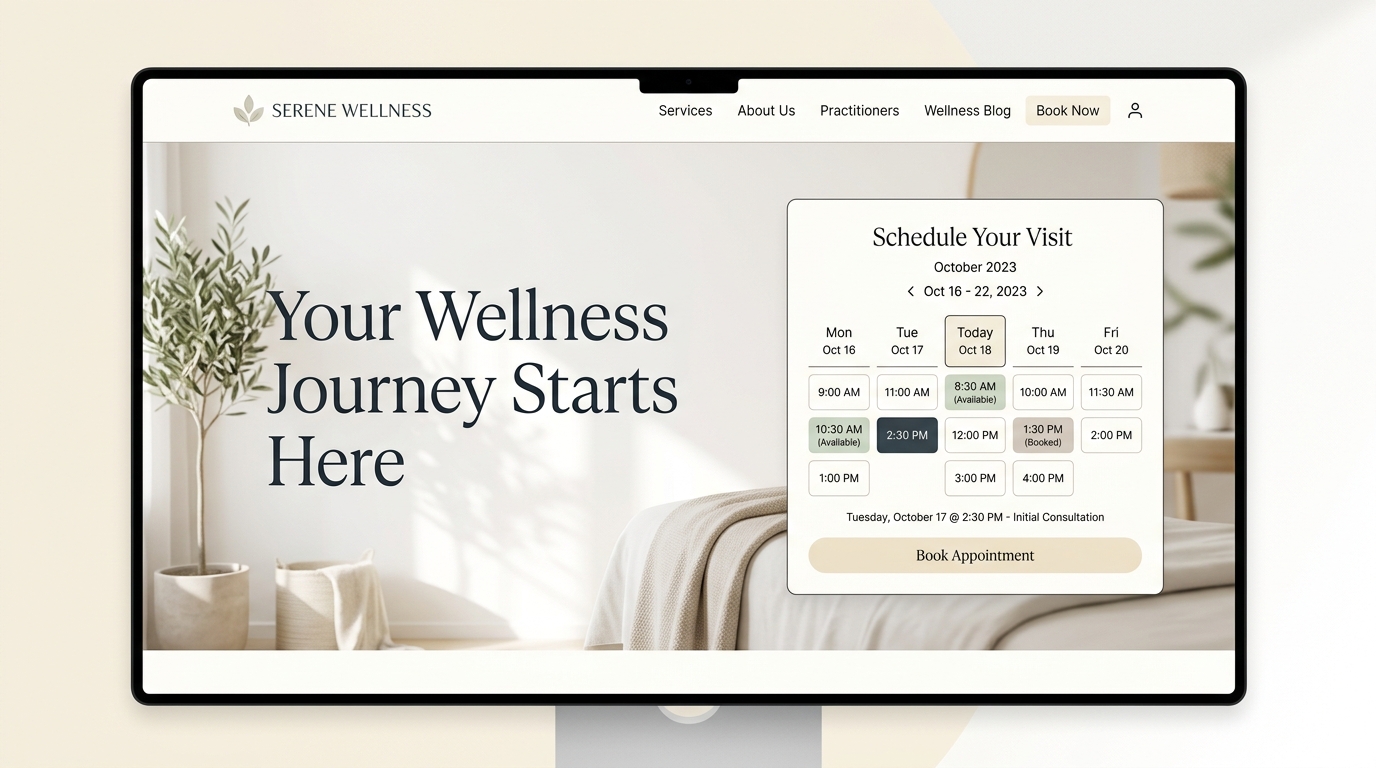 Luma Wellness website concept designed by FeXsics